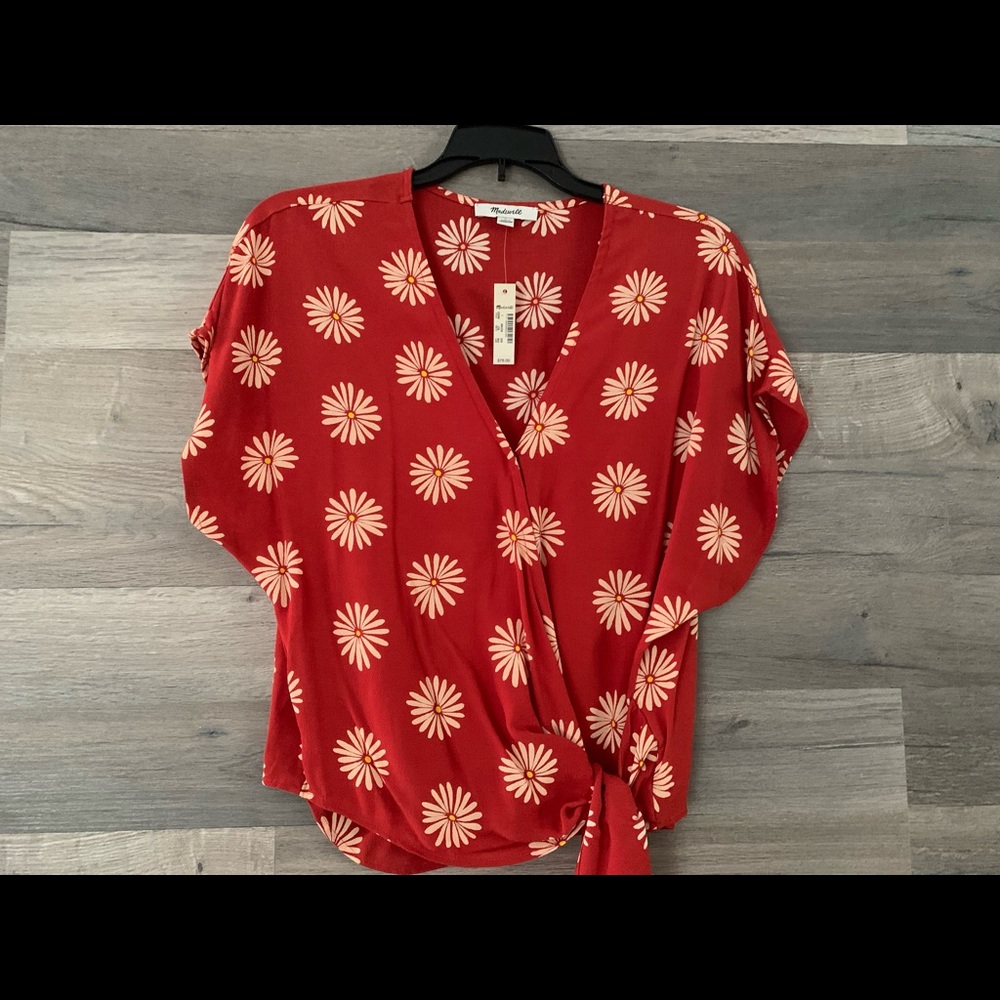 Terracotta wrap top, Never been used